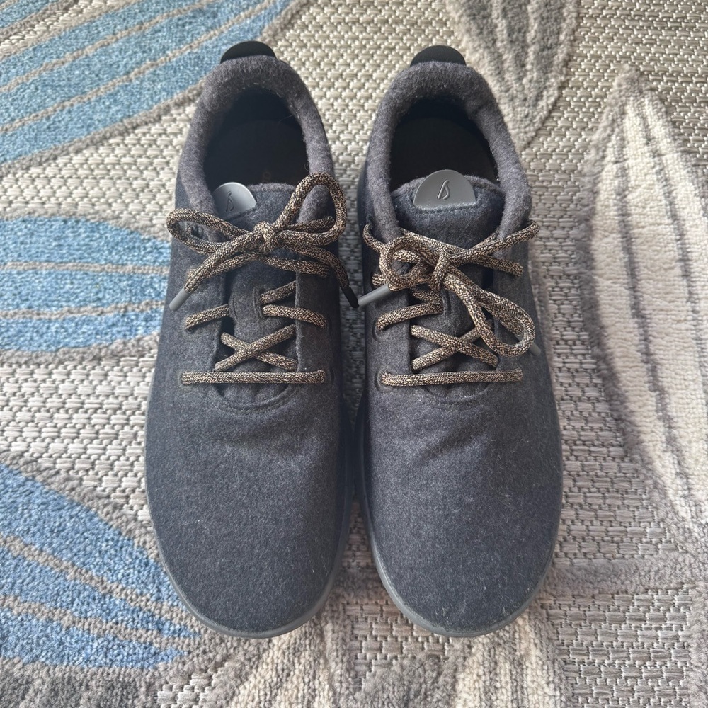 Allbirds Men’s Wool Mizzle Running Shoes Blue‎ Gray Size 12